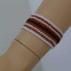 Armband linear funkelnd – extra breit – kupfer